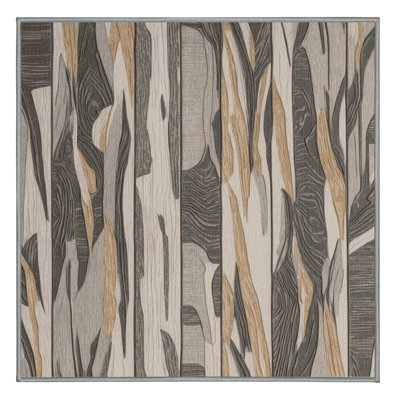 Washable Driftwood Grain Elite Coastal Area Rug