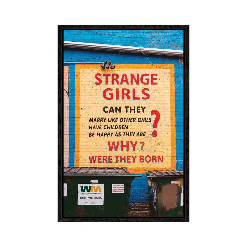 Wicker Park Girls by Bethany Young - Print on Canvas, 66.04cm H x 45.72cm W x 3.81cm D, Black Framed