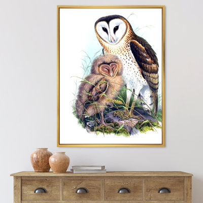 «Vintage Birds I», impression sur toile