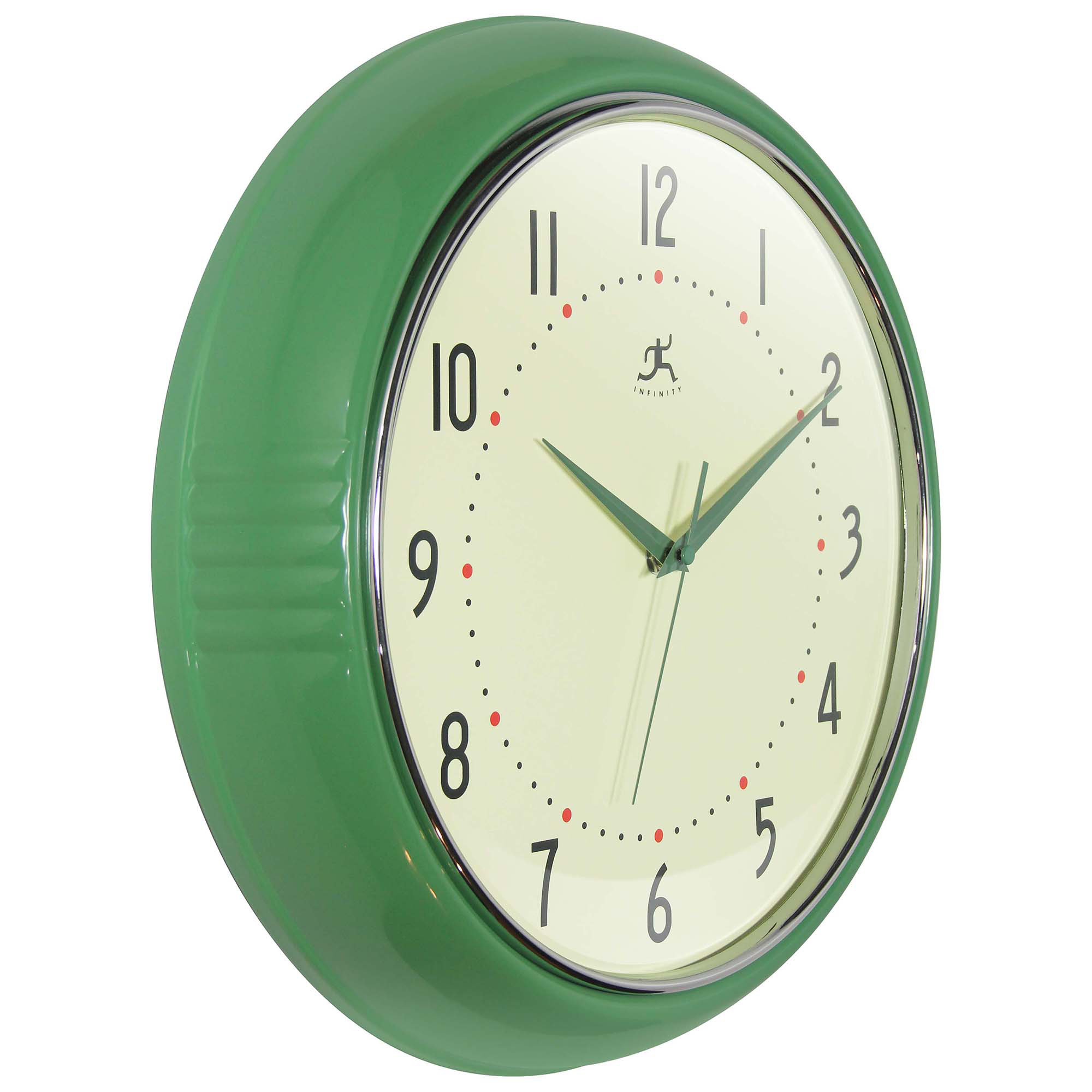 Desdra Metal Wall Clock, Large, Green