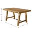 Ensemble de salle à manger Modern Farmhouse - Table en pin récupéré et chaises en bois d'hévéa - Rustic Industrial-115421098-115421093-115421094