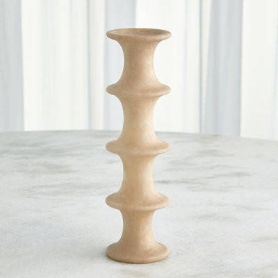 Ridge Alabaster Candlestick-Lg