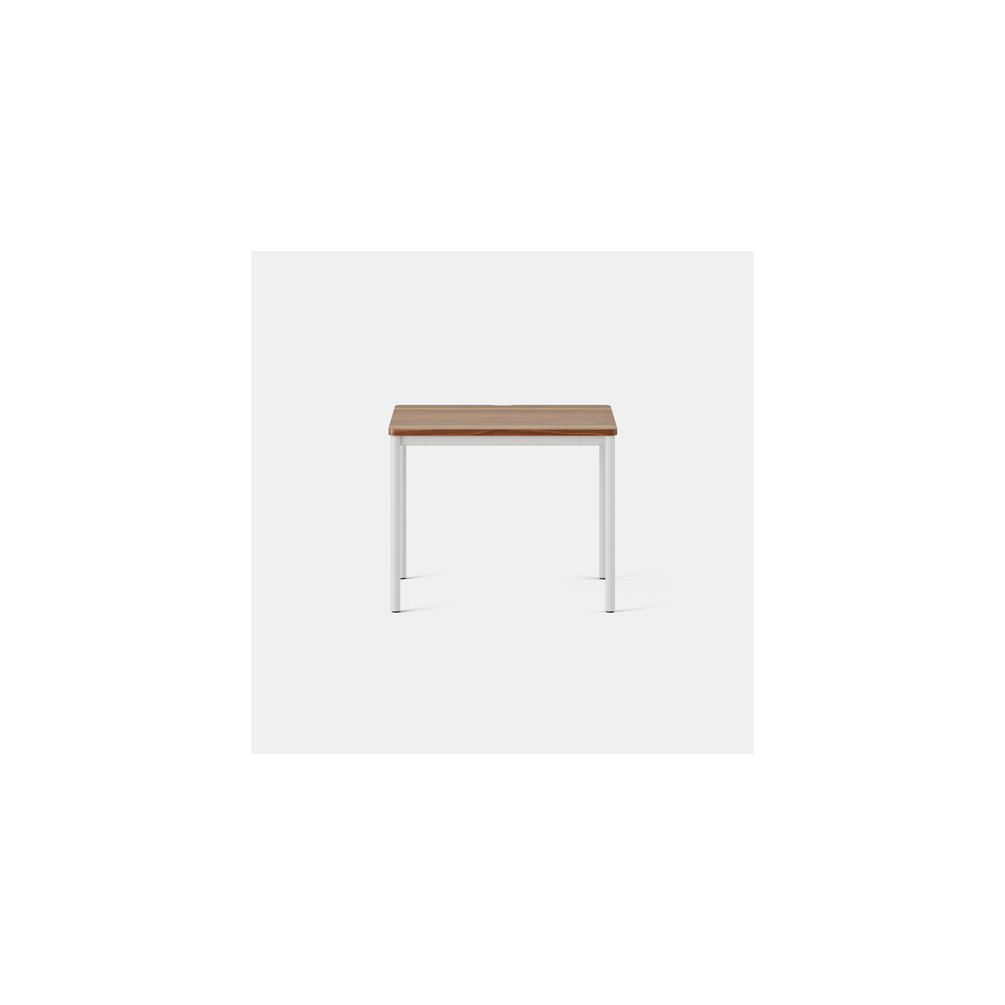 Daily Desk, White, 28.5" H x 36" W x 24" D, Walnut