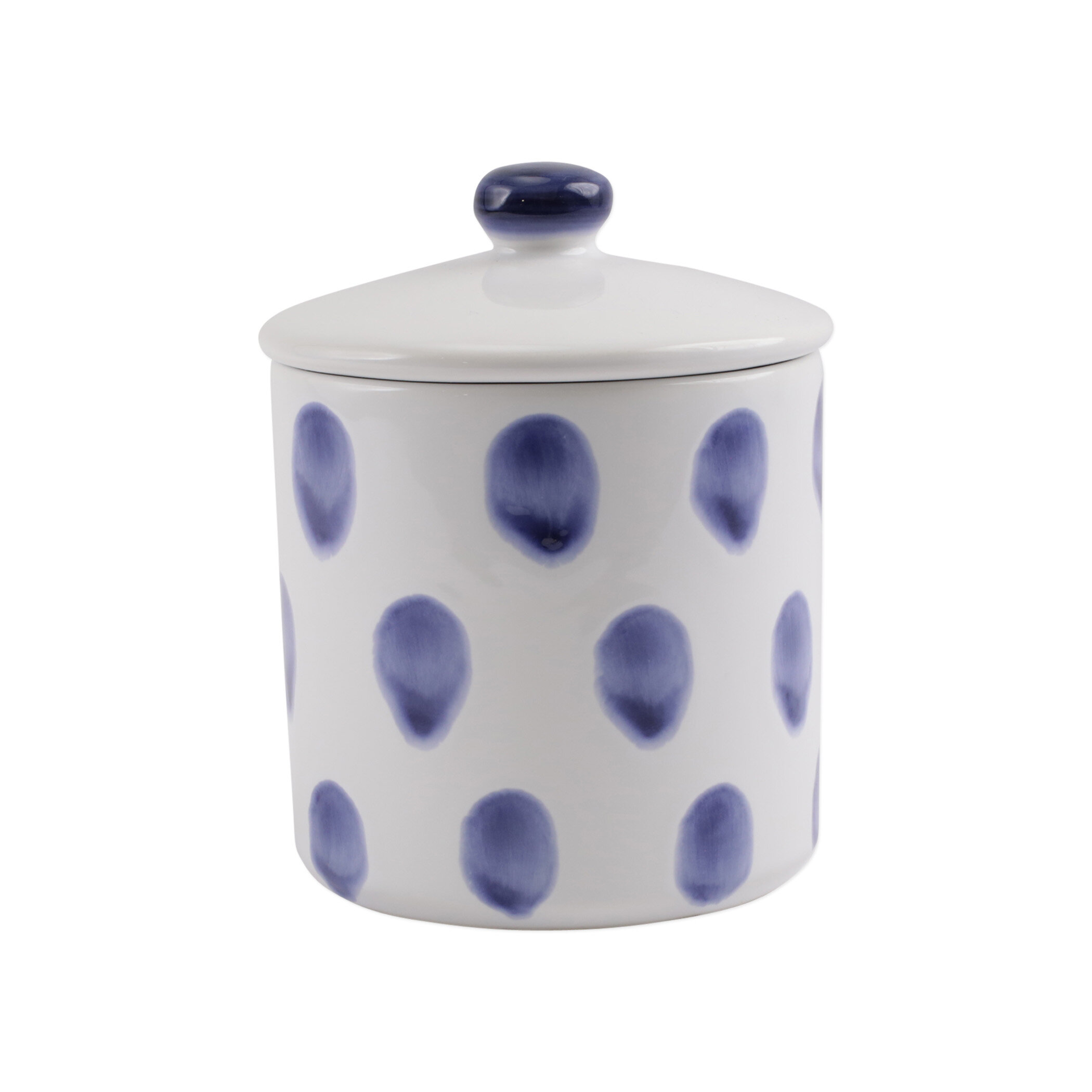 Polka Dot/Striped Ceramic deals Kitchen Canister Set