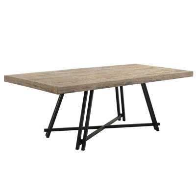 84" Rectangular Oak Dining Table