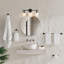Ensemble de meuble-lavabo 23,25 po avec abat-jour en verre givré et quincaillerie de salle de bain Jeneil-205040042