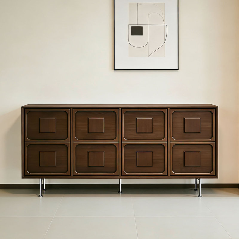 Buffet luxueux rétro de style chinois, 33.4" H x 59" W x 17.7" D