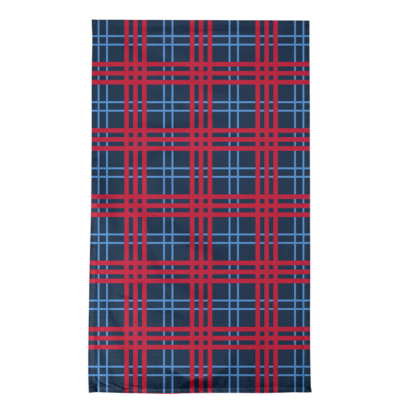 Torchon de luxe Tennessee, Mélange de coton, Marine / Rouge / Bleu