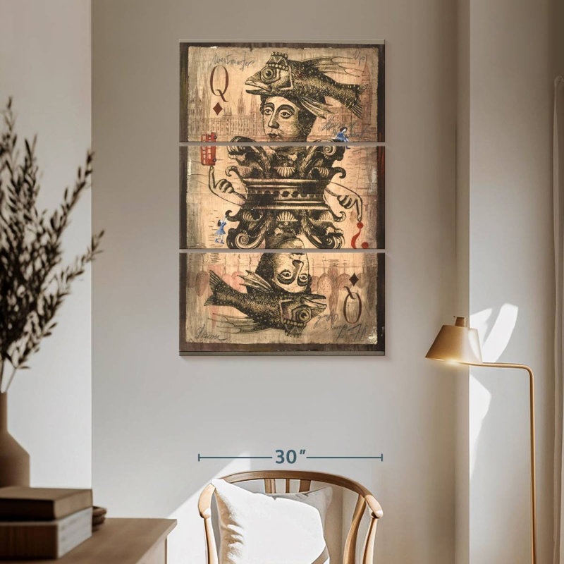 Senne Queen Of Diamonds, 65" H x 42" W