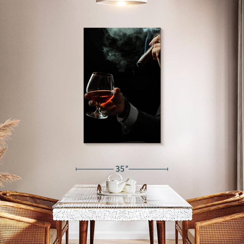 Yarlin Brandy And Cigar Duo, 45" H x 30" W
