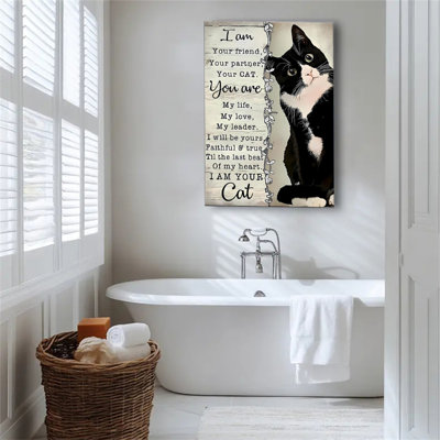 About You and Kittens Vintage Wall Decoration