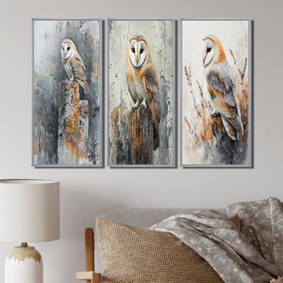 Barn Owl At Twilight I - Owl Animal Canvas Prints Collection