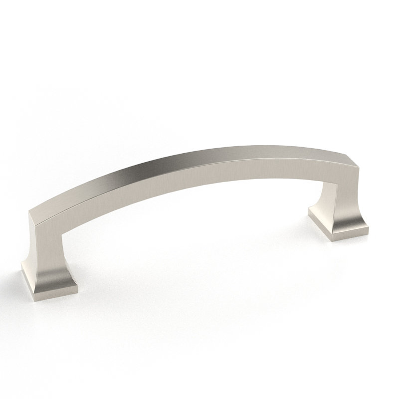 Poignée de porte et de tiroir Brooklyn, 4", Nickel satiné brossé, 10
