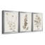 Neutral Botanical Study IV - Ensemble de 3 impressions sur toile encadrées-1770476219-1770476218