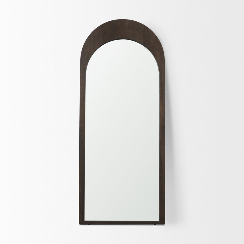 Miroir décoratif biseauté Vixe, Brun foncé, 72 po x 30 po
