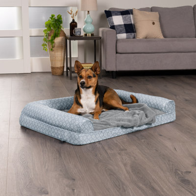 Geometric Orthopedic Memory Foam Pet Bed