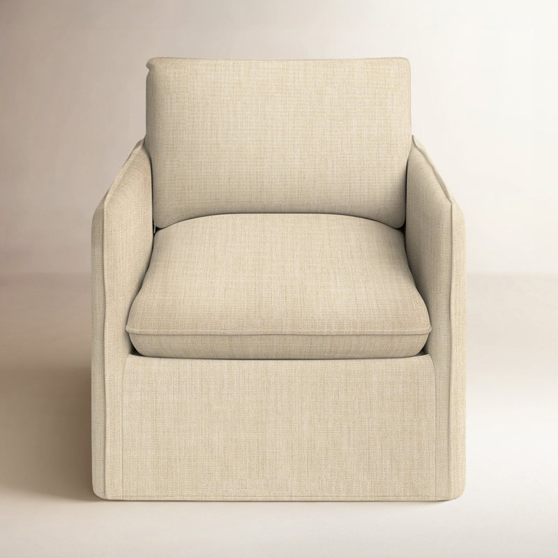 Bellatrix Slipcovered Armchair, Canvas Flax Sunbrella® Canvas