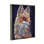 «Contemporary Fox Urban Splatter» par Jen Seeley, peinture sur toile à cadre flottant