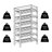 Trudie Floor Wine Bottle Rack in Antique Walnut
