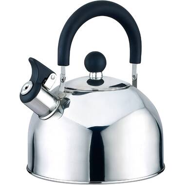 Home Basics 2.65 qt. Stainless Steel Whistling Stovetop Kettle WYF74603