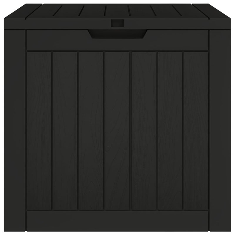 31.2 Gallons Water Resistant Polypropylene Deck Box, Black