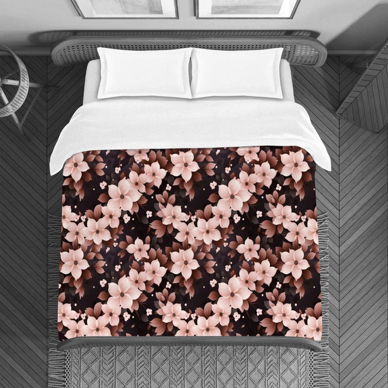 Marilyse Avish Polyester Floral Duvet Cover, Twin Duvet Cover