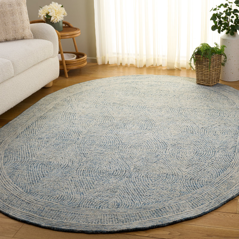 Colbert Hand Tufted Wool Rug, Oval 6' x 8'