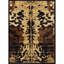 2 pi Tapis en polypropylène noir avec motif de dinde, X 3 po X 3 po