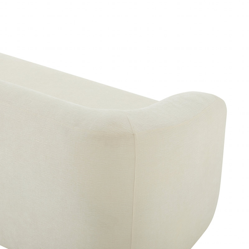 86" Chenille Boneless Couch, Beige