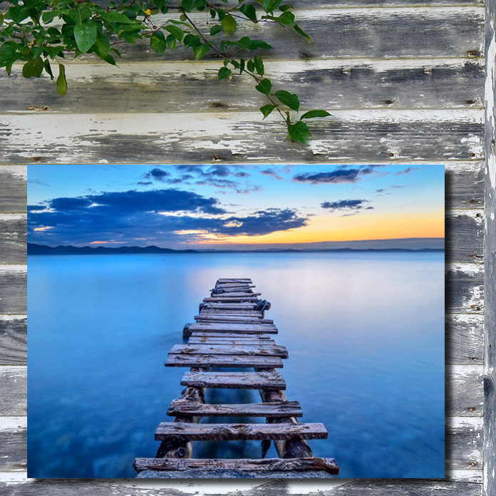 " 'Pier' " by Srecko Jubic, 12" H x 16" W x 1" D