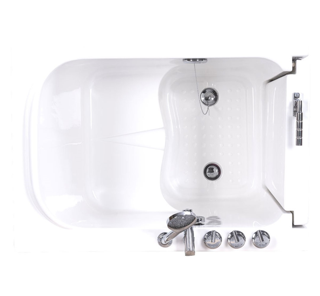 Vidalux Pennington Whirlpool & Airspa Compact Easy Access Walk-In Bath - Left Hand