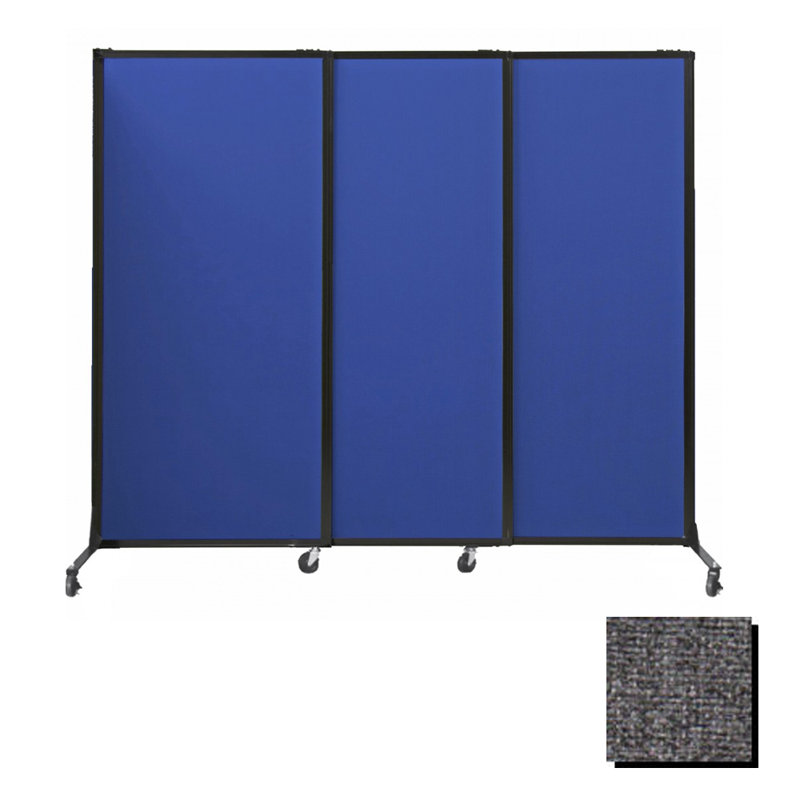 Cloison coulissante à 3 panneaux QuickWall, Opale, H 80 po x l 84 po