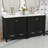 Elegant Bathroom Vanity Set With Vanities  Ceramic Sinks And Partitioned Drawers-156047284-156047306-156047310
