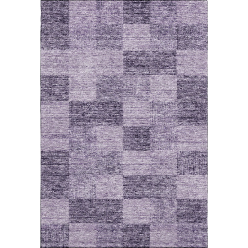 Premium Machine Washable Alves AMF1139 Geometric Rug, Rectangle 9' x 12'