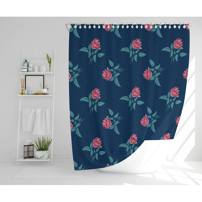Feldspar Polyester Shower Curtain, 177cm H x 177cm W