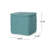 Hansolo Yarn Square Pouf, Teal