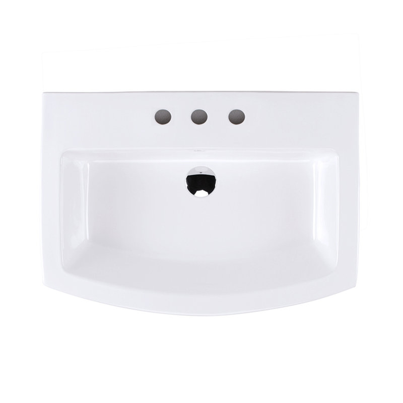 Plaza 28'' L Bathroom Sink, 8" Centers
