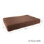 Panier pour chien imperméable PETMAKER pour voitures, véhicules récréatifs, voyages et utilisation à l'extérieur - Panier pour chien en mousse à mémoire de forme 2 couches avec housse amovible et lavable à la machine (brun)-45469741-27277616