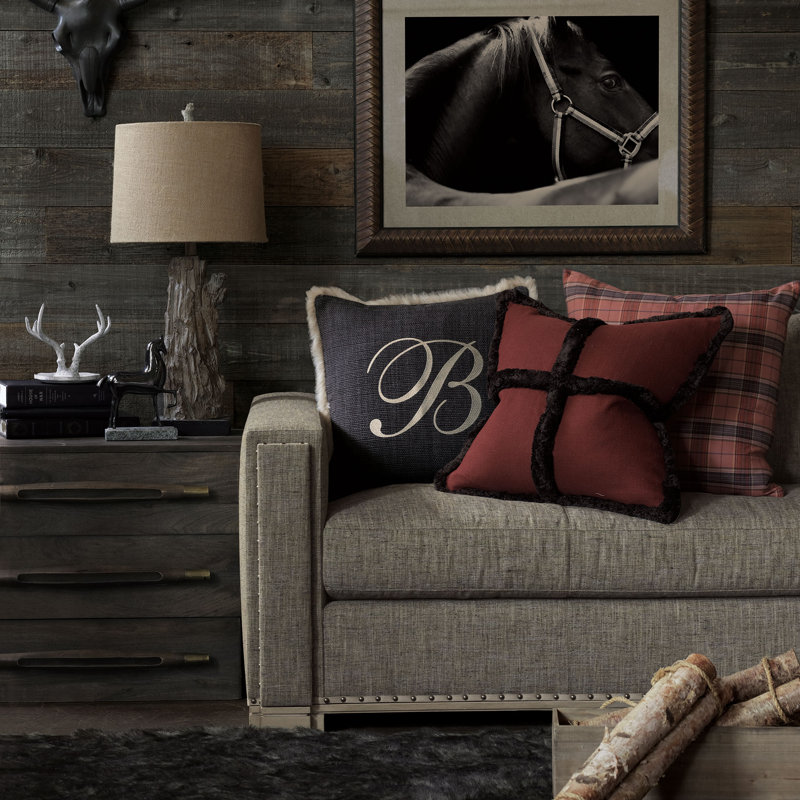 Square Pillow Cover & Insert, Gilmer Charcoal