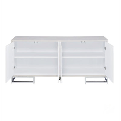 Armoire console avec finition en peinture Paavan avec rangement spacieux et esthétique moderne