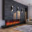 Melody Series Multi-sided Smart Electric Fireplaces-1871642862