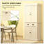Armoire de cuisine de style nordique avec lumières DEL, 6 tablettes de porte, un tiroir et 4 tablettes réglables, pour votre maison-1550355994