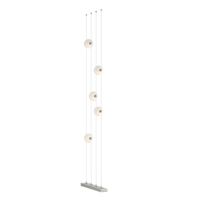 Abacus 240" LED Novelty Floor Lamp, Sterling, White