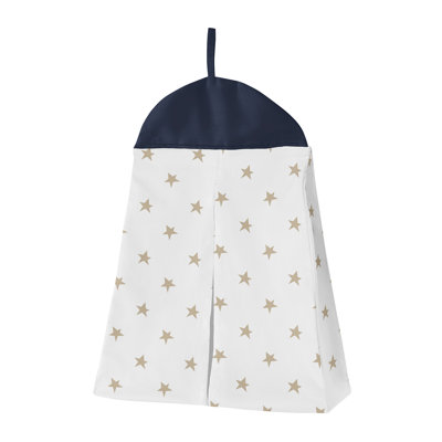 Sweet Jojo Designs 6p Crib Bedding+ BreathableBaby Breathable Mesh Liner  Navy Blue Star Moon Boy Girl Gender Neutral