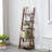 Elberta Bamboo Ladder Bookcases Ladder Bookshelf Storage Rack Flower Plant Stand Shelf Organizer Display Shelf-929857674