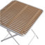 Table moderne pliante carrée, table multifonctionnelle intérieure et extérieure, plateau en polypropylène avec pieds en métal, convient aux salles à manger, aux salons et aux jardins