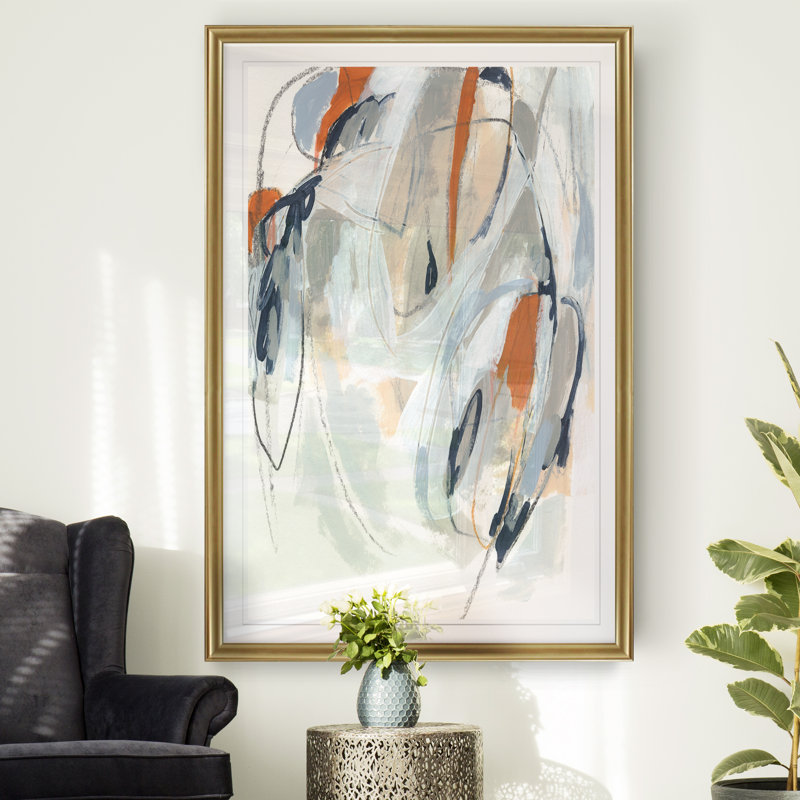 «Obfuscation I», reproduction sur toile, H 30,5 po x l 42,5 po, Impression encadrée, Doré