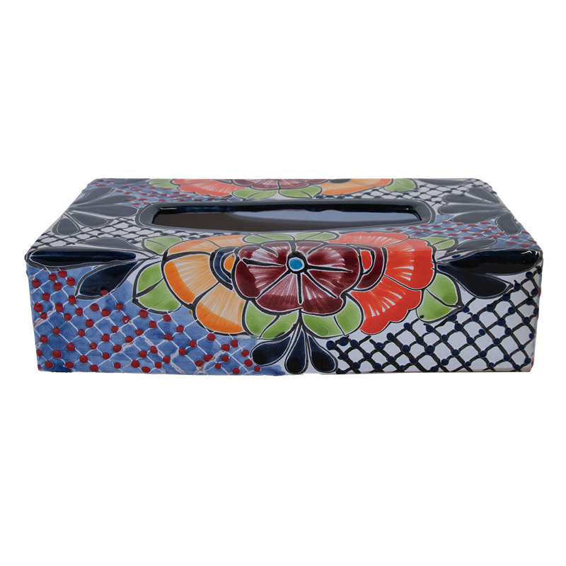 Talavera Tissue Box Cover Rectangular