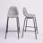 Lazio Velvet Bar Stool with Iron Legs-1374363110-1468054090