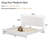 Echo Farmhouse Solid Wood Platform Bed, Distressed Panel Bed Frame, Rustic Country Cottage Style-908802438-908802488